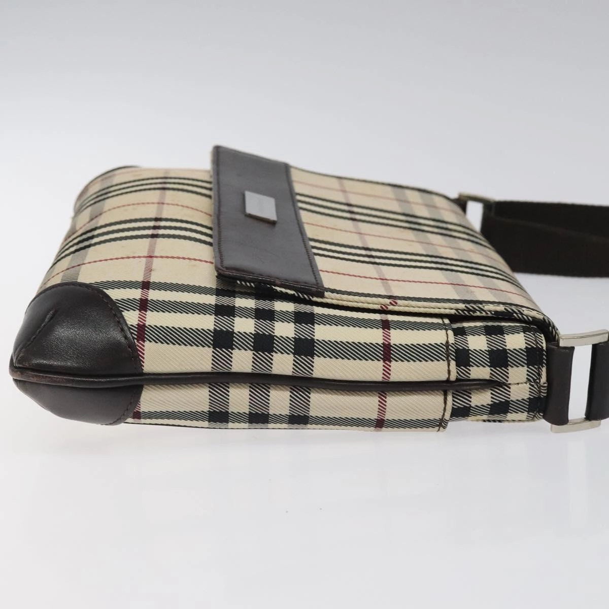 Burberry Nova Check Synthetic Shoulder Bag (Pre-Owned)