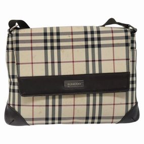 Burberry Nova Check Synthetic Shoulder Bag (Pre-Owned)