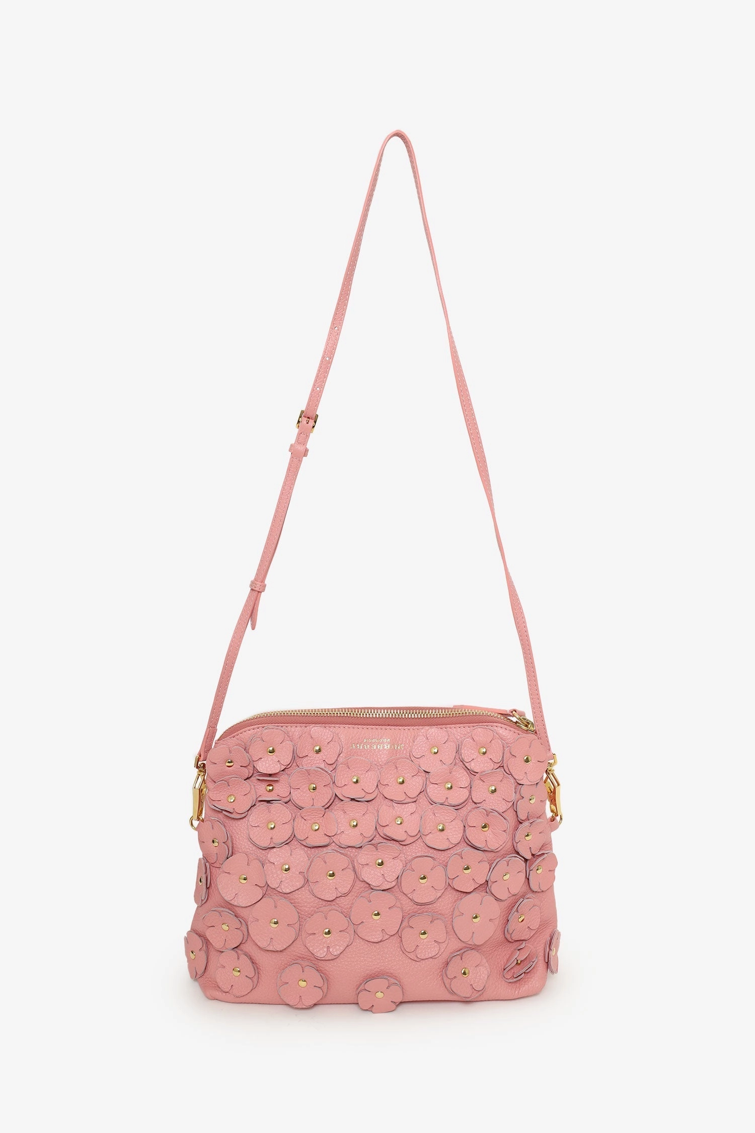 Burberry Prorsum Pink Leather The Petal Crossbody Bag