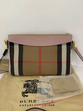 Burberry Vintage Check Crossbody Bag in Pink and Beige
