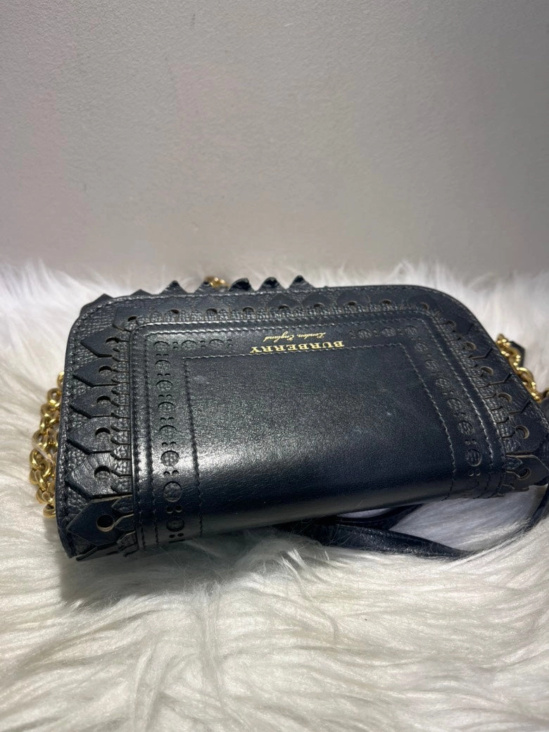 Burberry Willow Black Leather Crossbody Bag