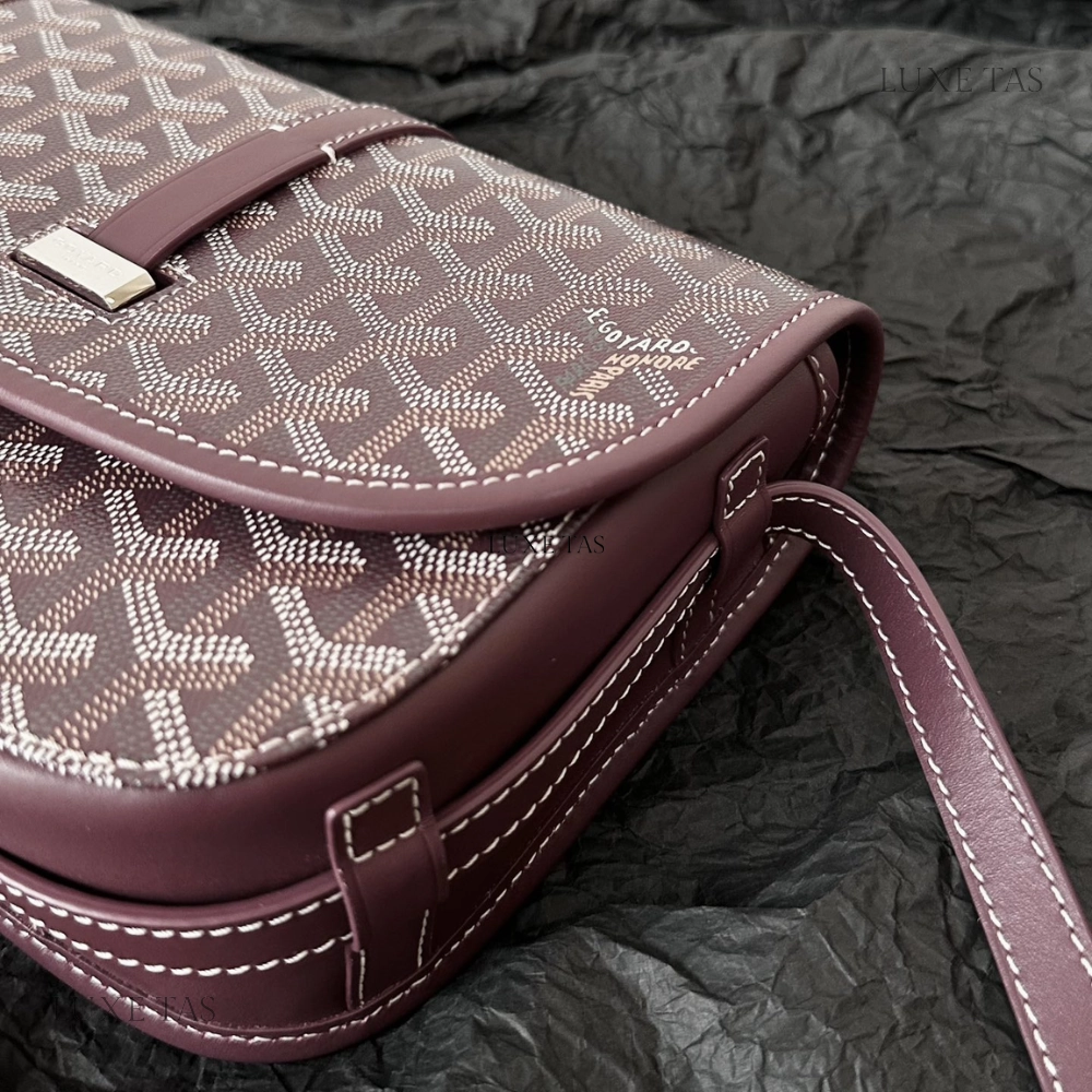Burgundy Belvedere PM Bag Leather Crossbody Bag for Women