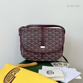 Burgundy Belvedere PM Bag Leather Crossbody Bag for Women