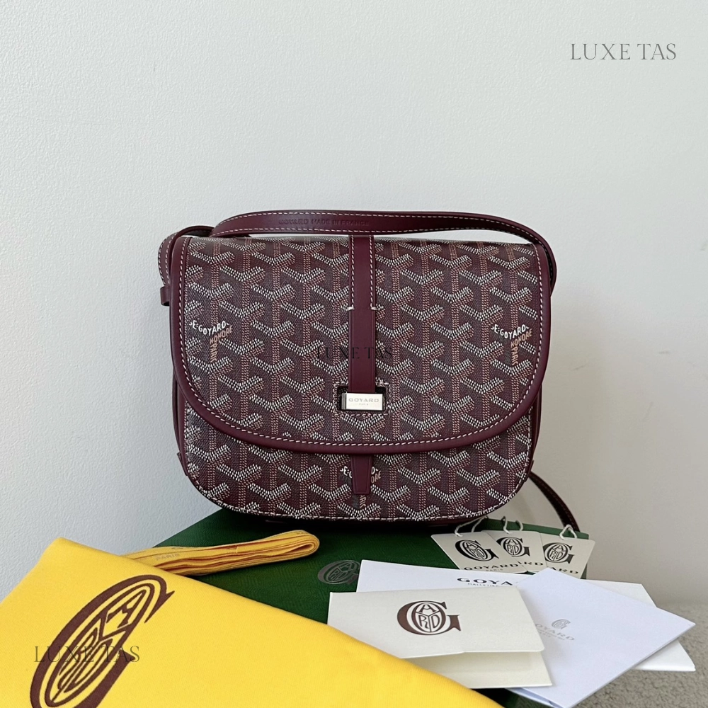 Burgundy Belvedere PM Bag Leather Crossbody Bag for Women