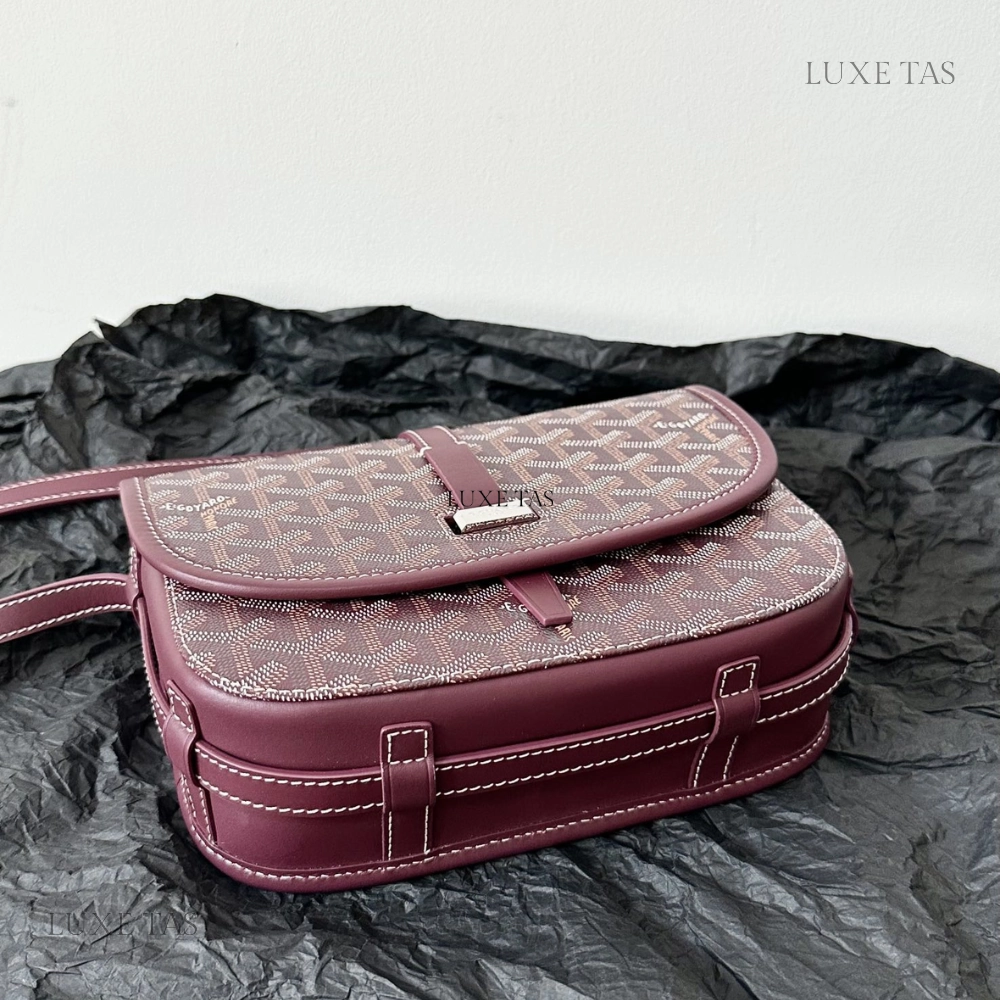 Burgundy Belvedere PM Bag Leather Crossbody Bag for Women
