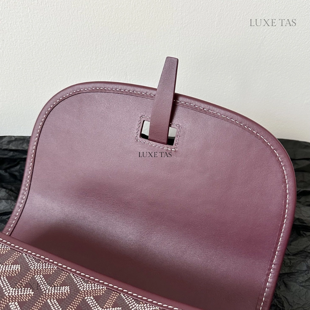 Burgundy Belvedere PM Bag Leather Crossbody Bag for Women