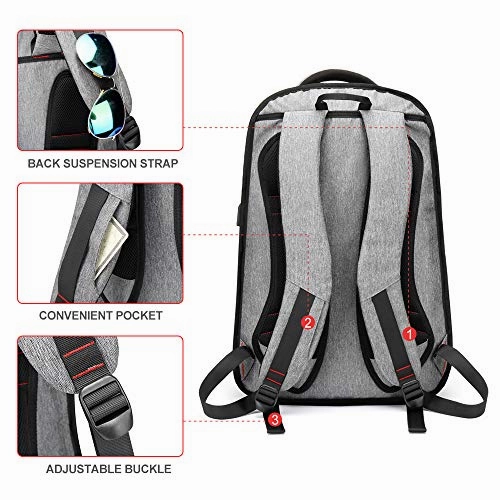 Busniess Travel Laptop Backpack with USB Charging Port,35L Lightweight Water Resistant Anti Theft