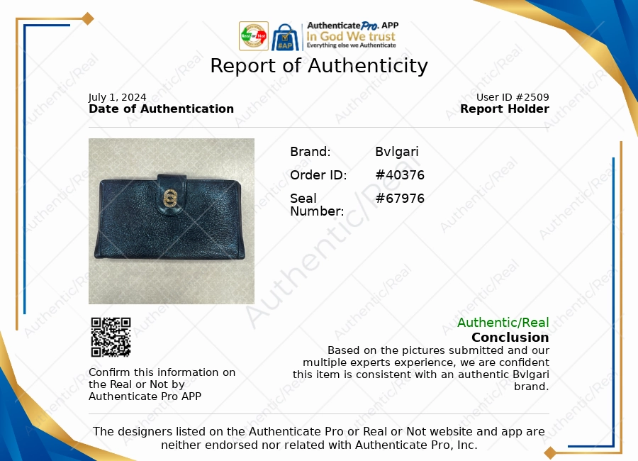 Bvlgari Bvlgari Upcycled Repurposed Bifold Wallet Designer Bvlgari In Glitter Painted Pebbled Leather, Size Small