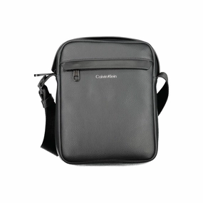 Calvin Klein Black Polyester Shoulder Men's Bag
