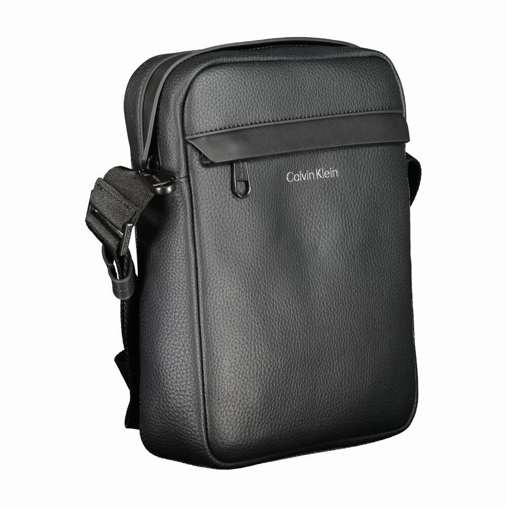 Calvin Klein Black Polyester Shoulder Men's Bag