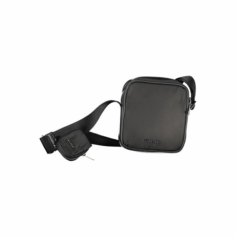 Calvin Klein Black Polyester Shoulder Men's Bag