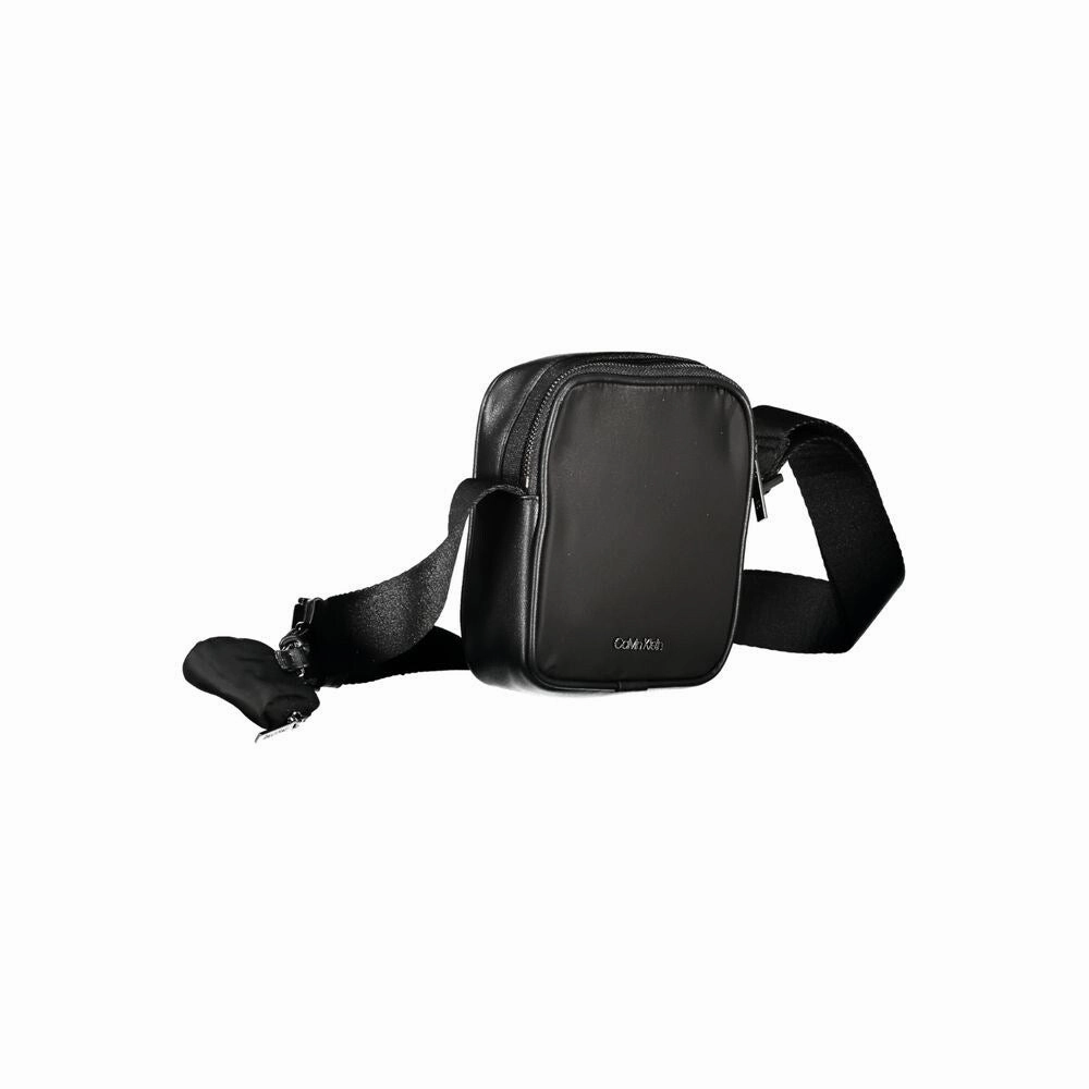 Calvin Klein Black Polyester Shoulder Men's Bag