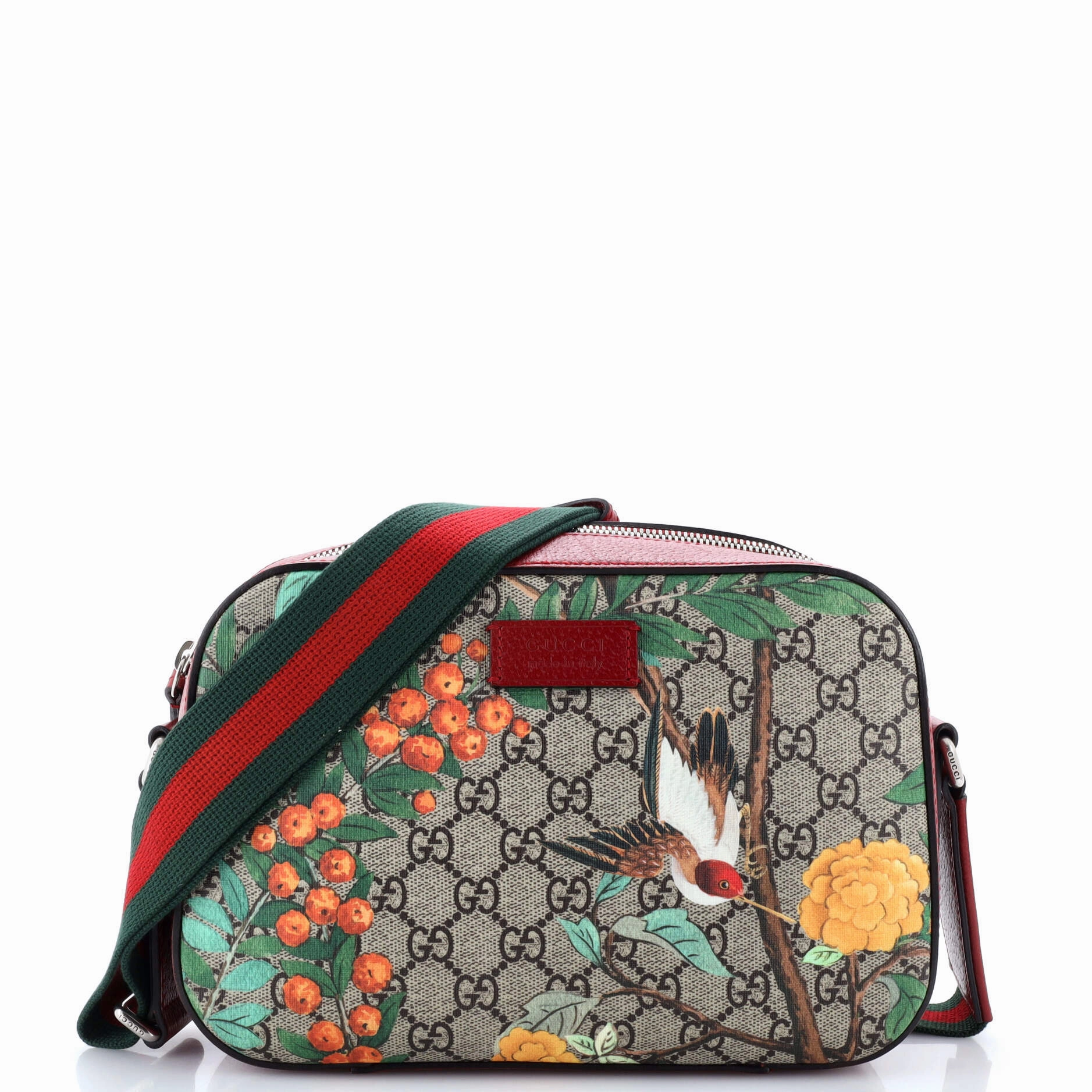 Camera Shoulder Bag Tian Print GG Coated Canvas Medium