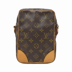 Canvas Crossbody Bag with Dust Bag and Metal Fittings