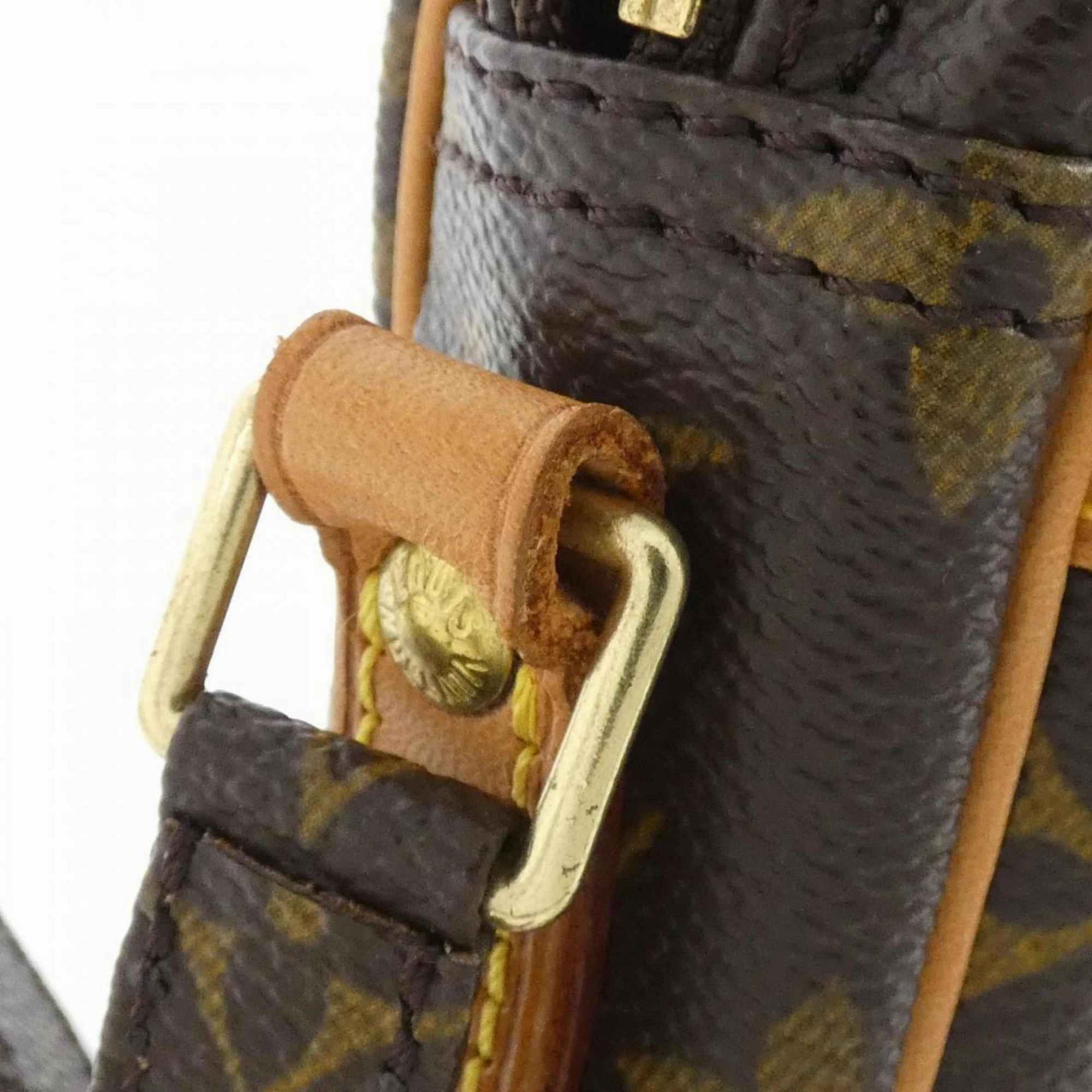 Canvas Crossbody Bag with Dust Bag and Metal Fittings