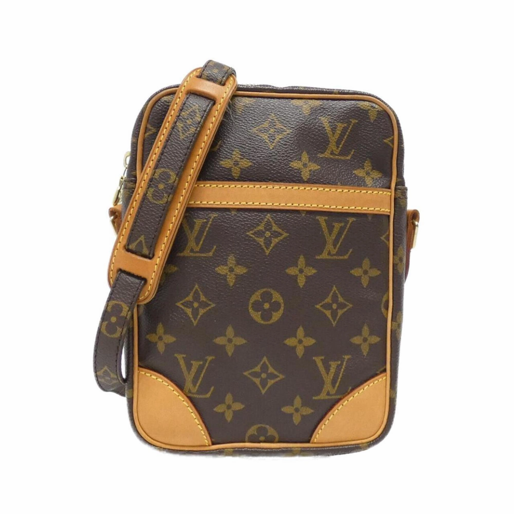 Canvas Crossbody Bag with Dust Bag and Metal Fittings