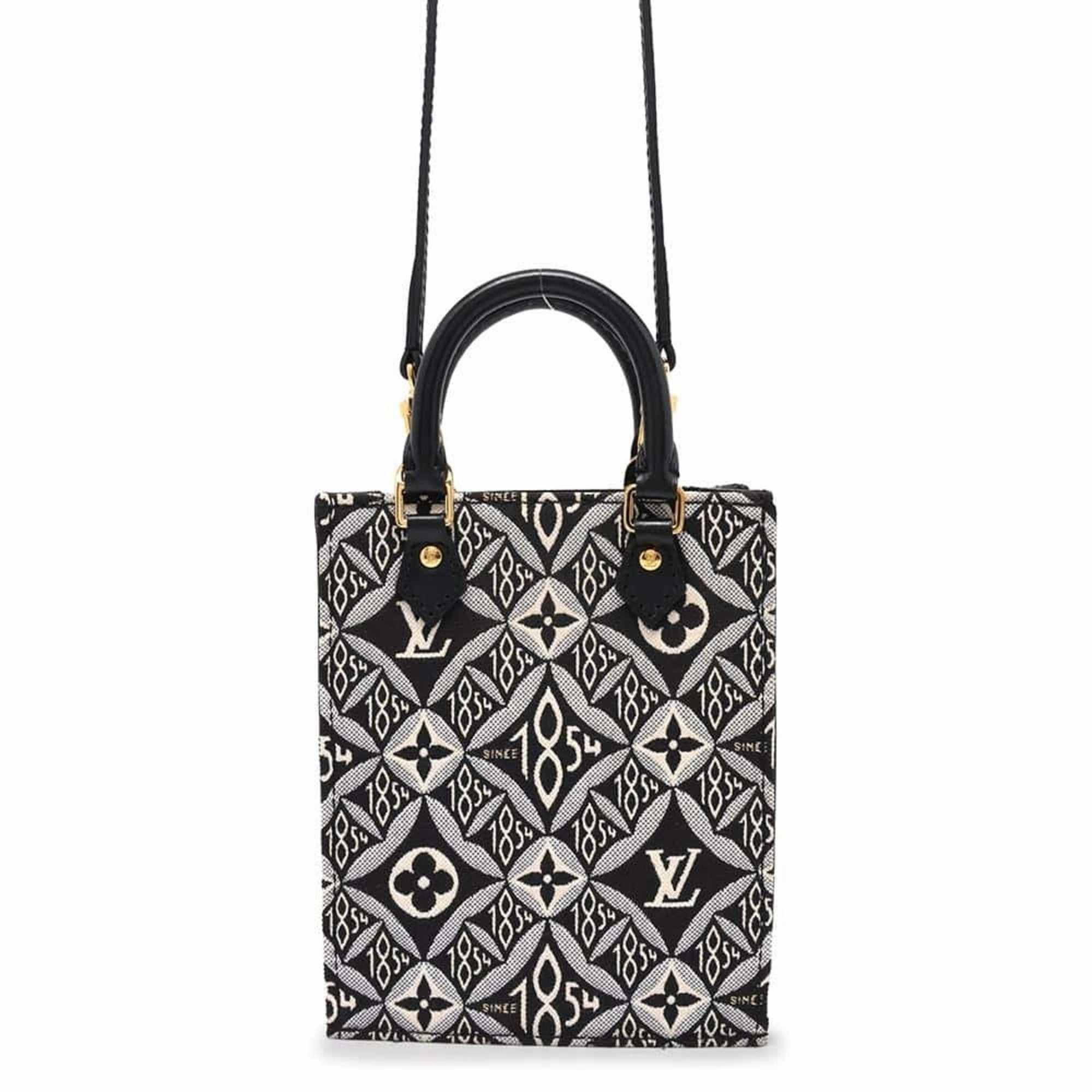 Canvas Sac Plat with Dust Bag and Shoulder Strap