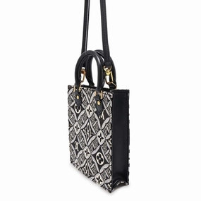Canvas Sac Plat with Dust Bag and Shoulder Strap