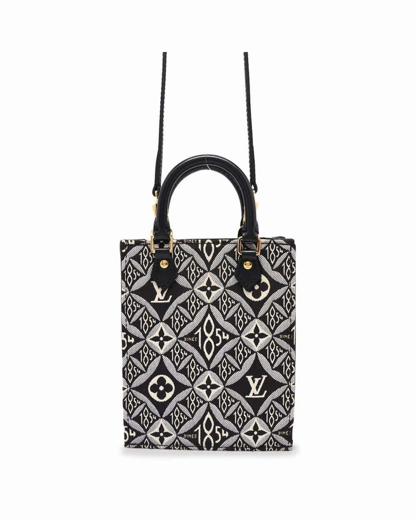 Canvas Sac Plat with Dust Bag and Shoulder Strap