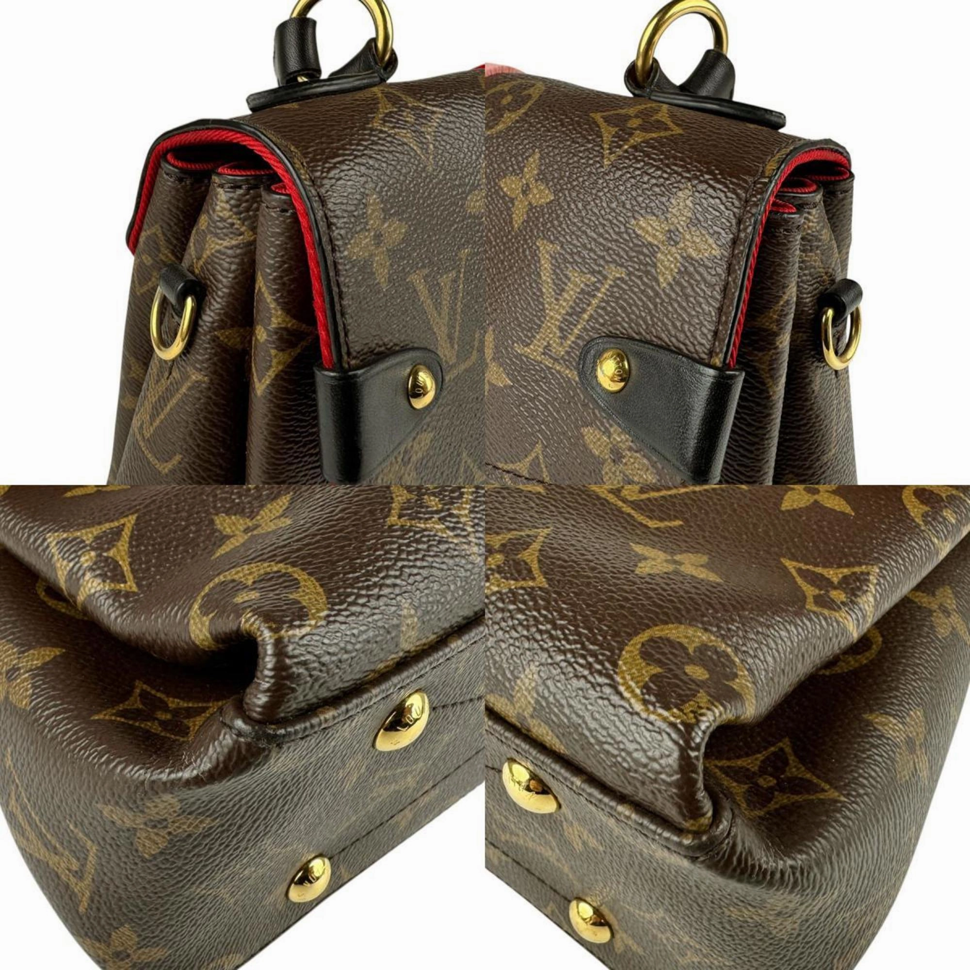 Canvas Shoulder Bag with Adjustable Strap and Metal Fittings