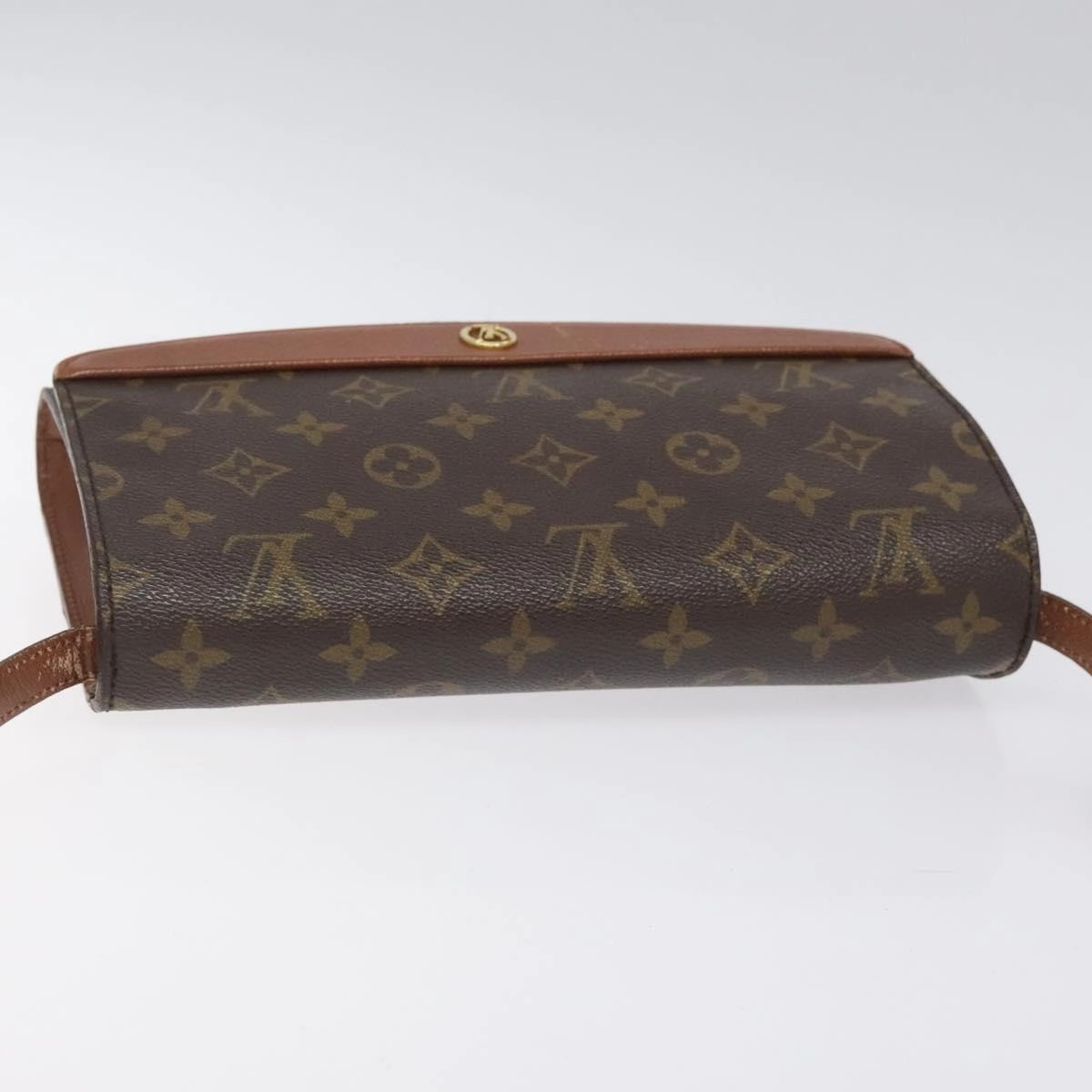 Canvas Shoulder Bag with Strap and Metal Fittings