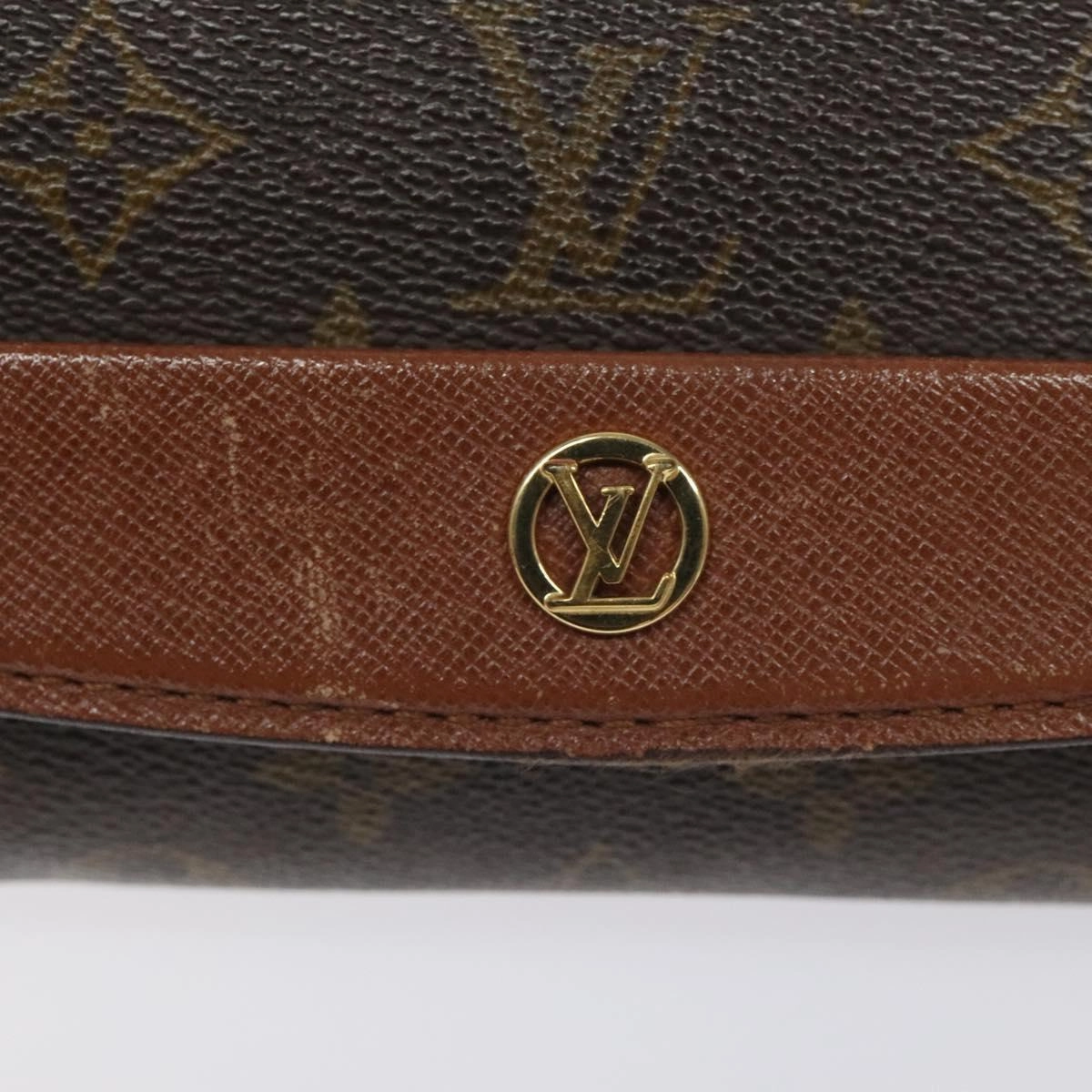 Canvas Shoulder Bag with Strap and Metal Fittings