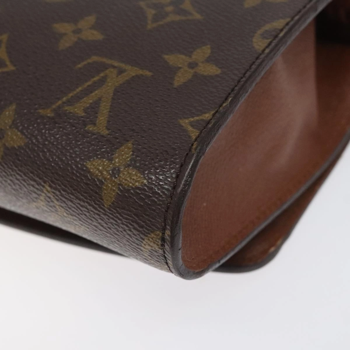 Canvas Shoulder Bag with Strap and Metal Fittings