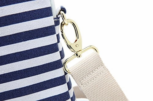 Canvaslove Breton Top Canvas Laptop Shoulder Messenger Bag Case Sleeve Briefcase 15 Inch For 14