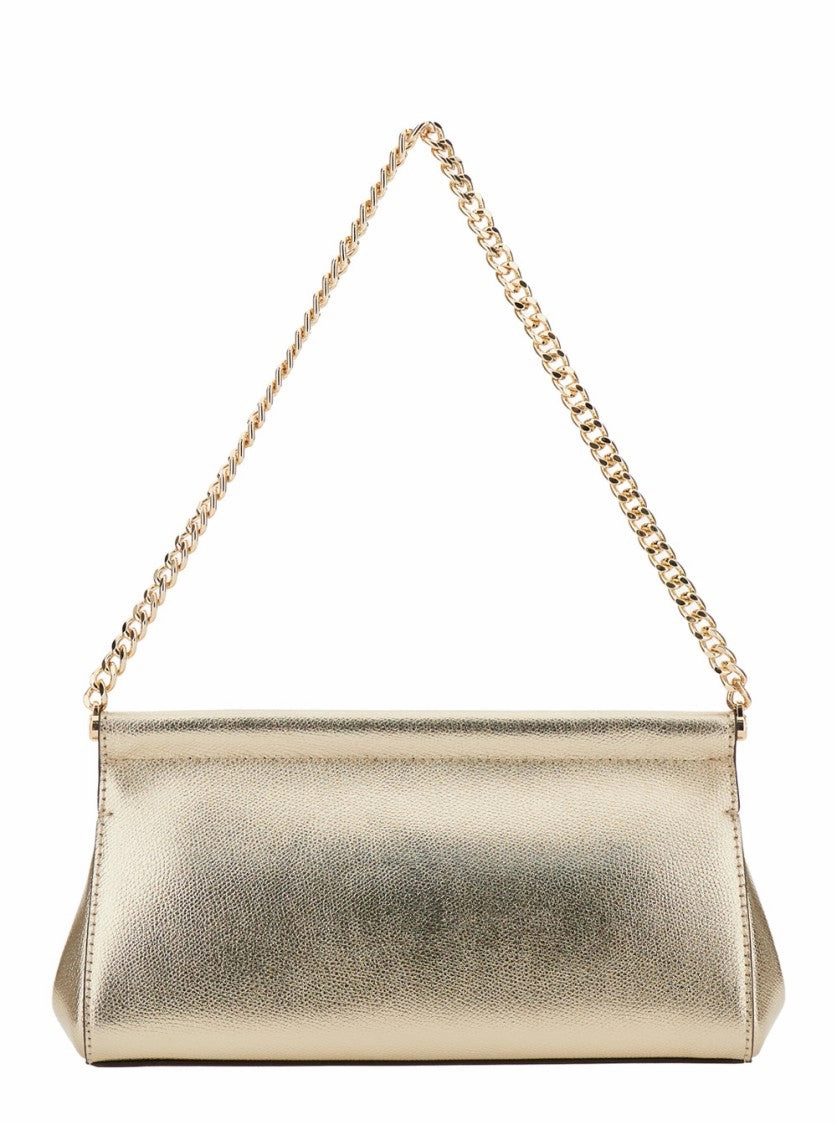 Carmine' Gold Colored Shoulder Bag