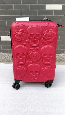 Carrylove High Quality Extra Large Volume Skull 19/25/29 Inch Size  Pc Rolling Luggage Spinner
