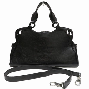 Cartier Leather Handbag Shoulder Bag (Pre-Owned)