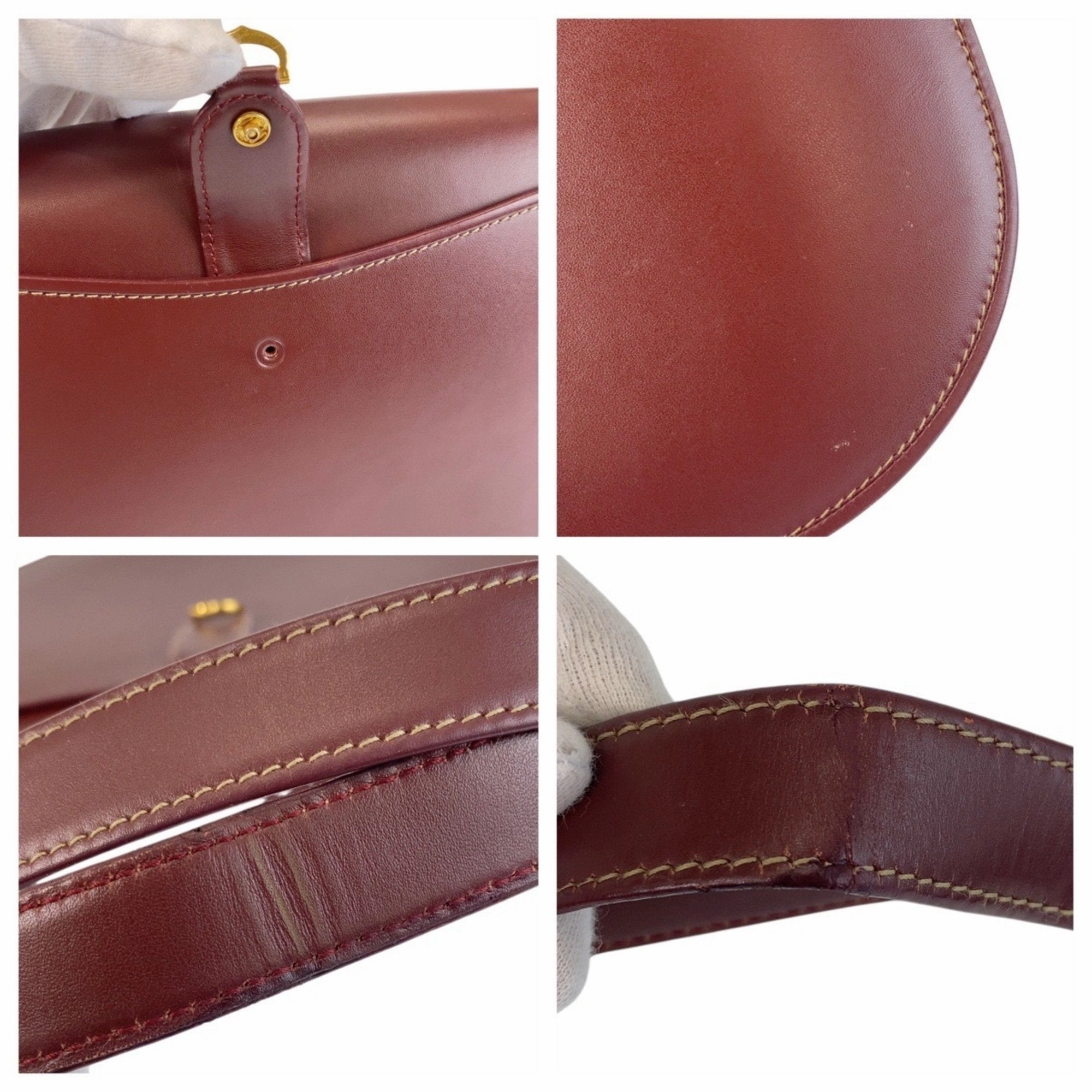 Cartier Leather Shoulder Bag (Pre-Owned)