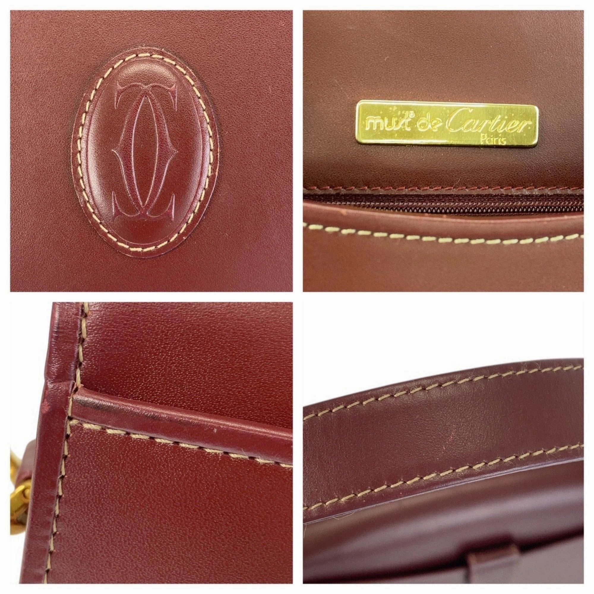 Cartier Leather Shoulder Bag (Pre-Owned)