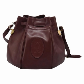 Cartier Must De Cartier Leather Shoulder Bag (Pre-Owned)