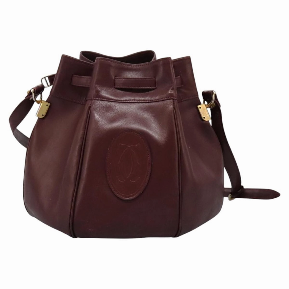 Cartier Must De Cartier Leather Shoulder Bag (Pre-Owned)