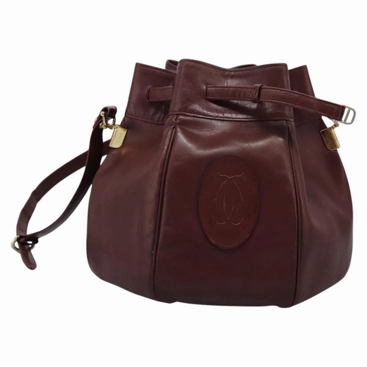 Cartier Must De Cartier Leather Shoulder Bag (Pre-Owned)