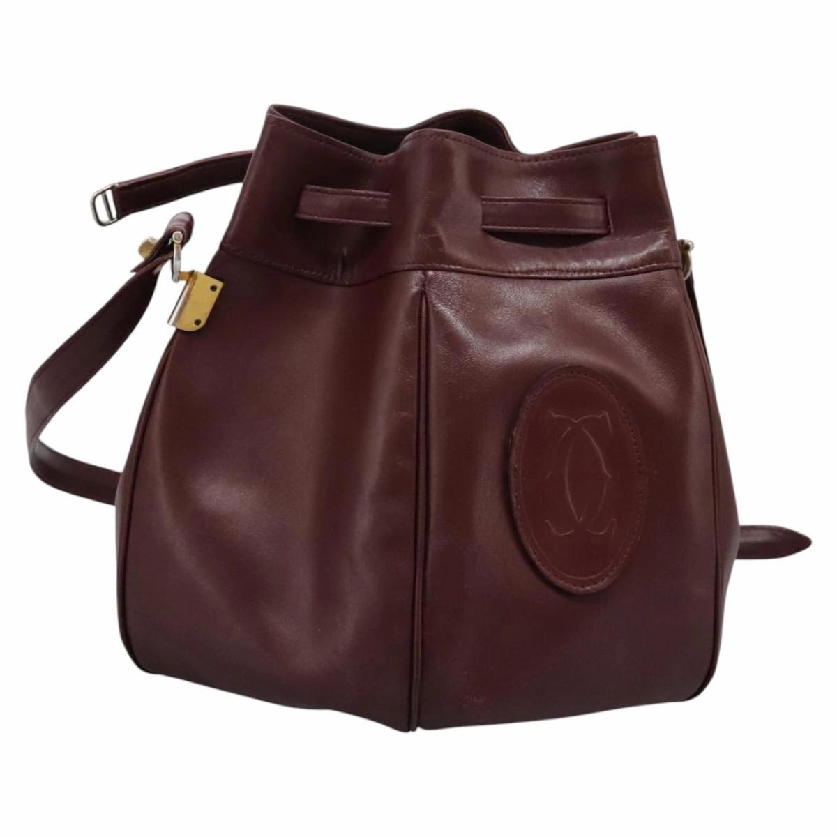 Cartier Must De Cartier Leather Shoulder Bag (Pre-Owned)