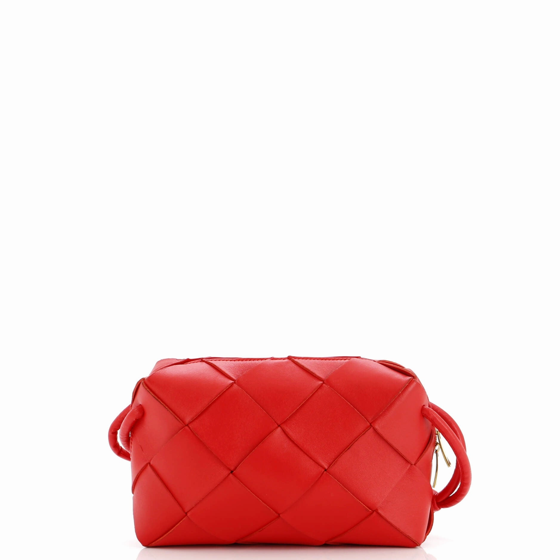 Cassette Camera Crossbody Bag Maxi Intrecciato Leather Small