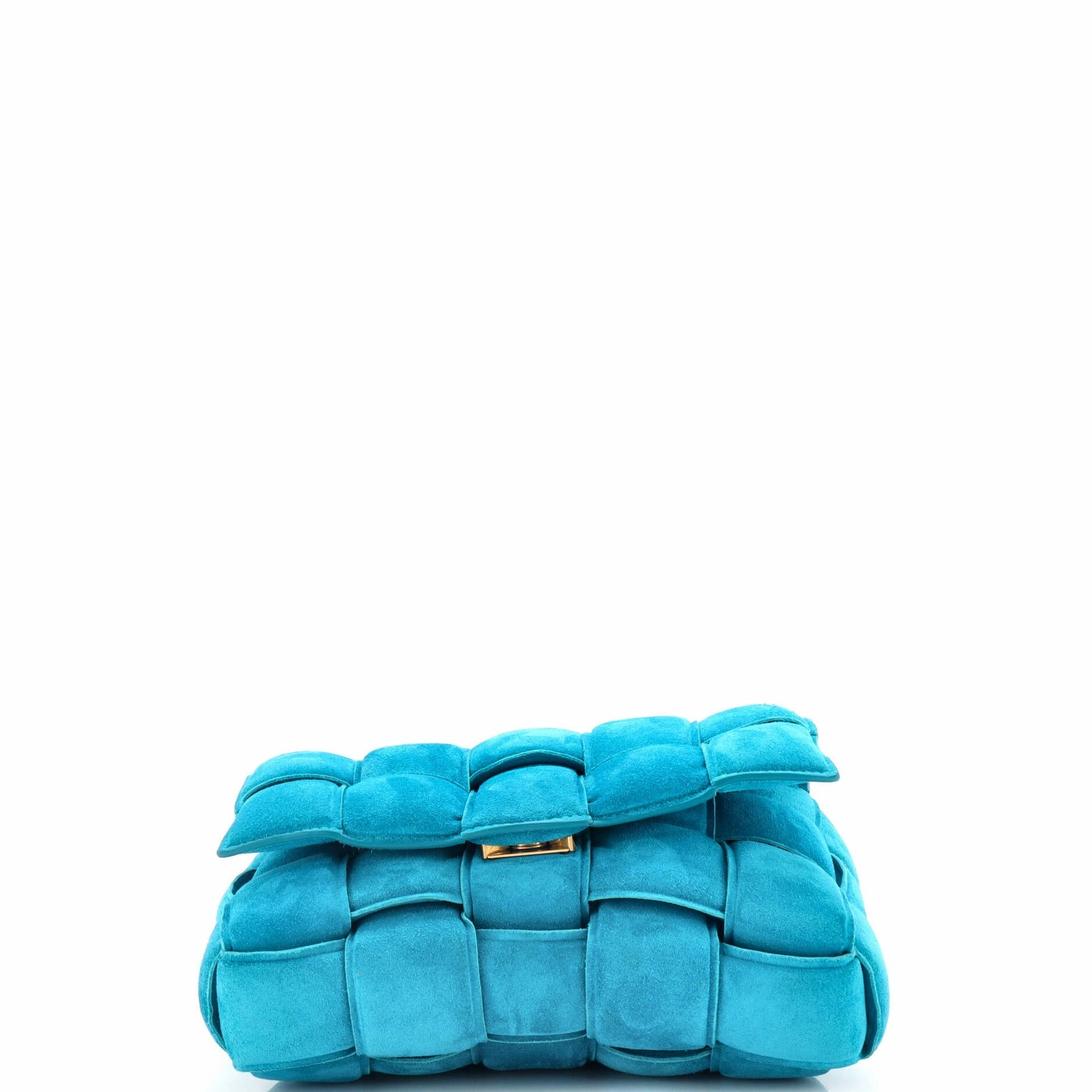 Cassette Chain Crossbody Bag Padded Maxi Intrecciato Suede