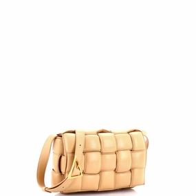 Cassette Crossbody Bag Padded Maxi Intrecciato Leather