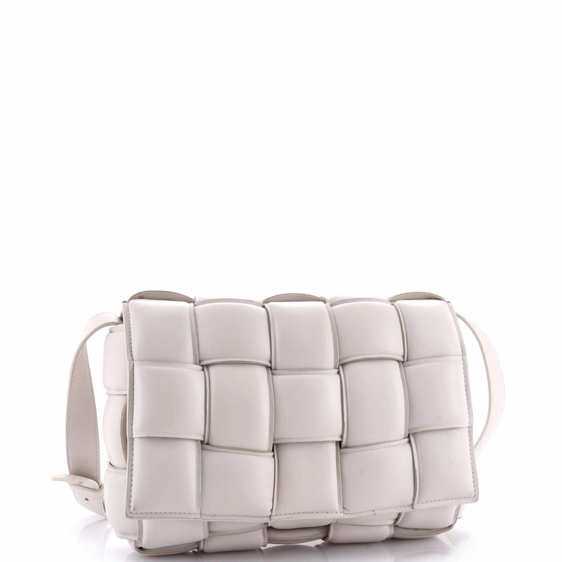 Cassette Crossbody Bag Padded Maxi Intrecciato Leather