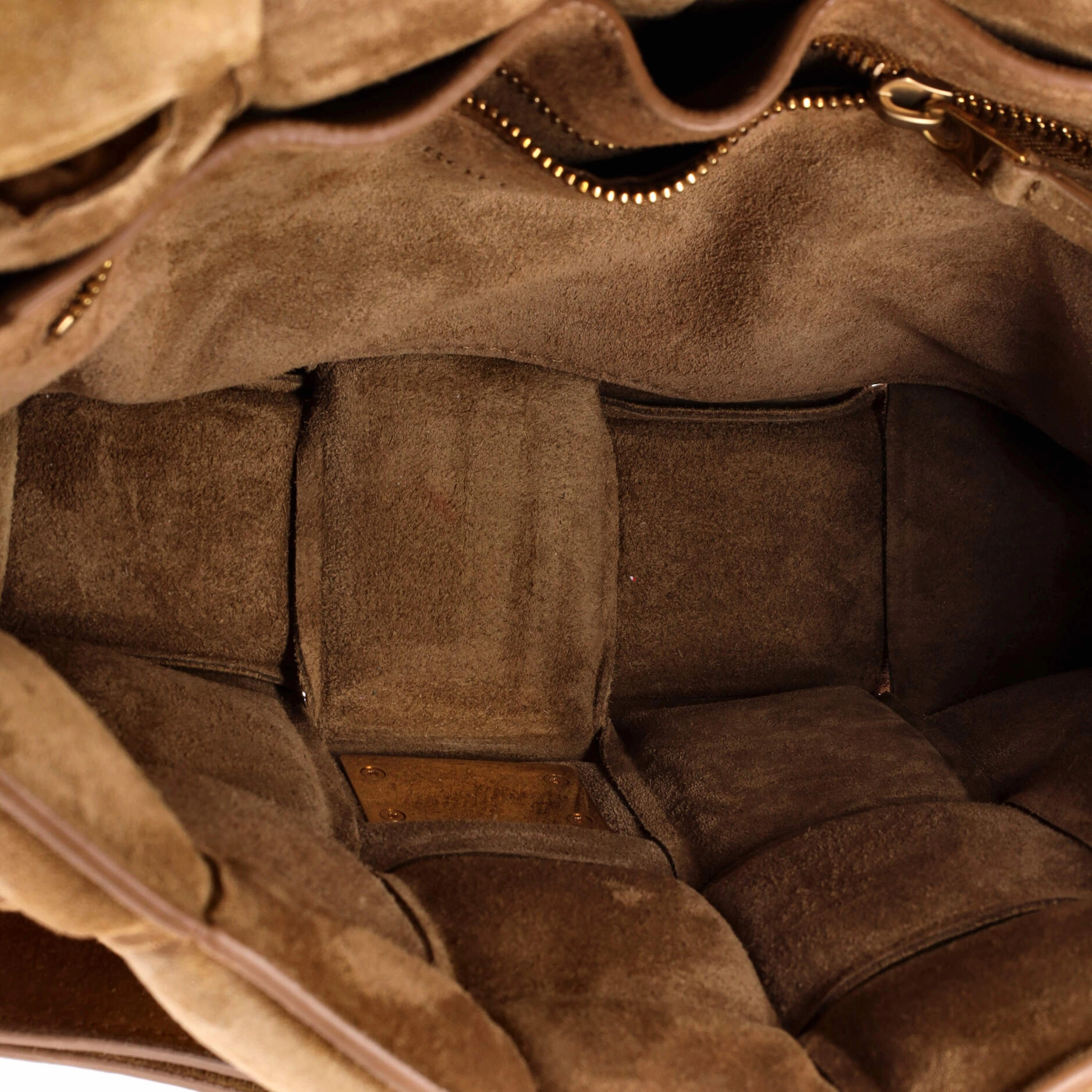 Cassette Crossbody Bag Padded Maxi Intrecciato Suede