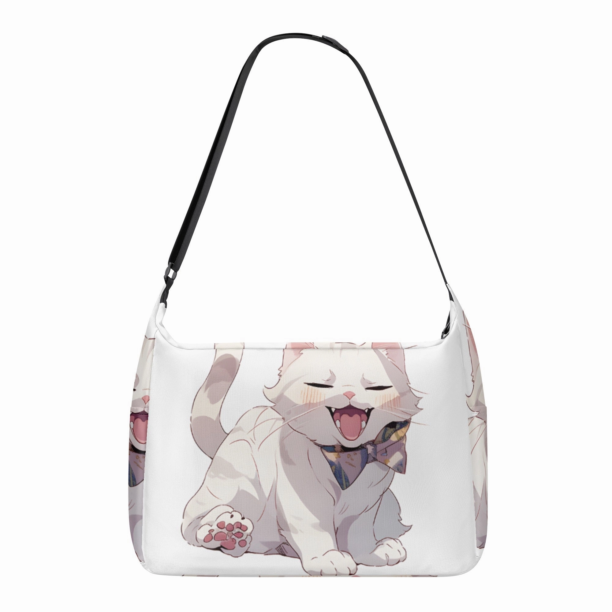 Cat Print  Journey Laptop Messenger & Shoulder Bag