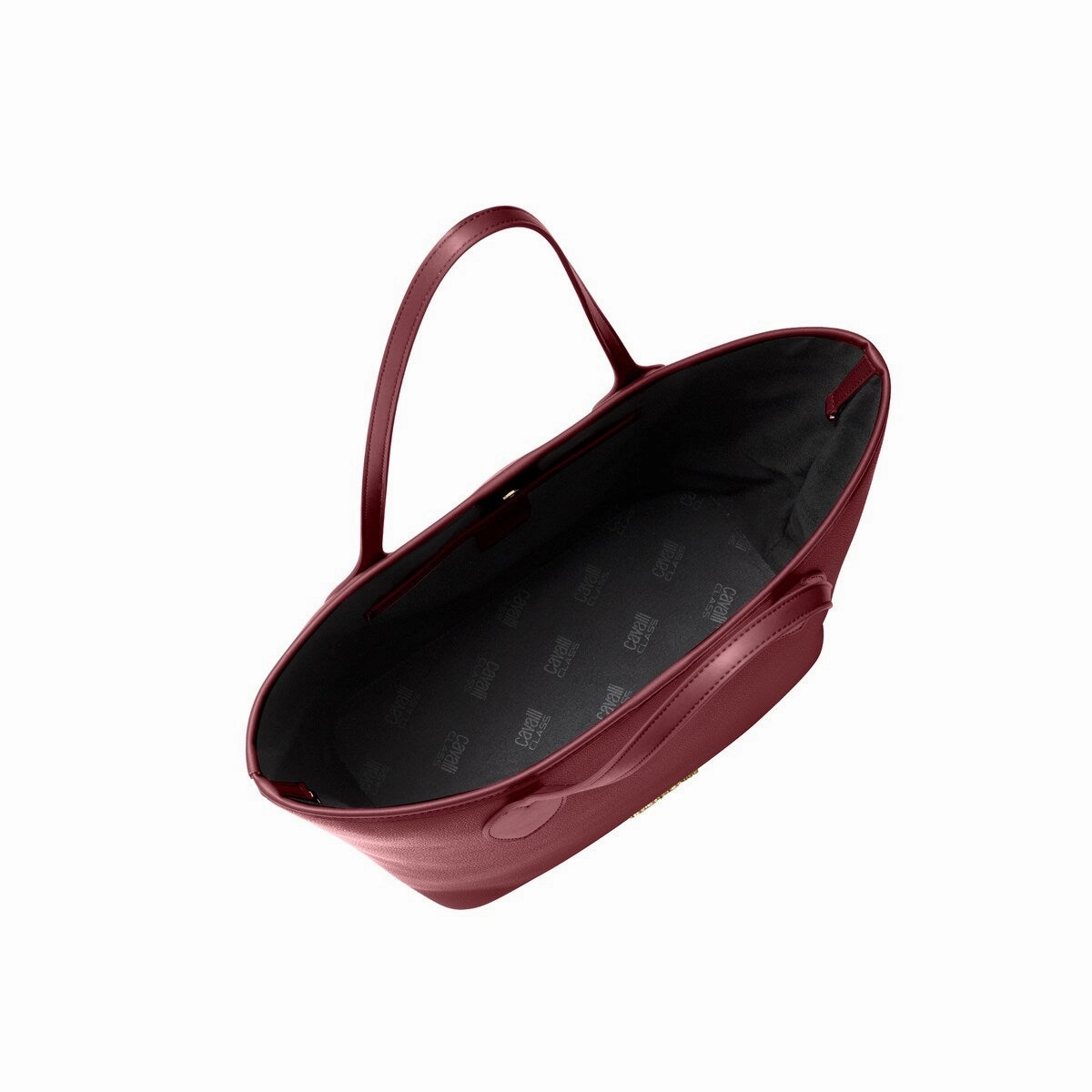 Cavalli Class Burgundy Everyday Soft Large Shopper Tote Bag for womens