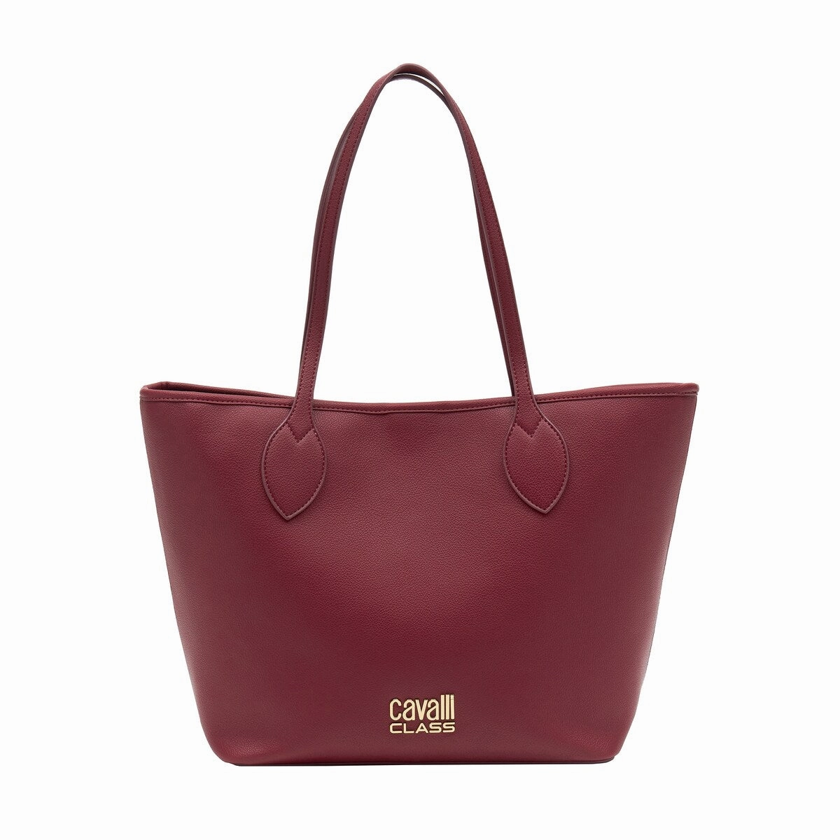 Cavalli Class Burgundy Everyday Soft Large Shopper Tote Bag for womens