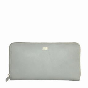 Cavalli Class Elegant Grey Calfskin Wallet for Women's Her - One Size