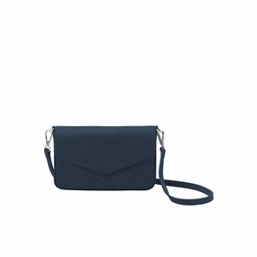 Cavalli Class MESSINA Navy Small Envelope Crossbody bag for womens