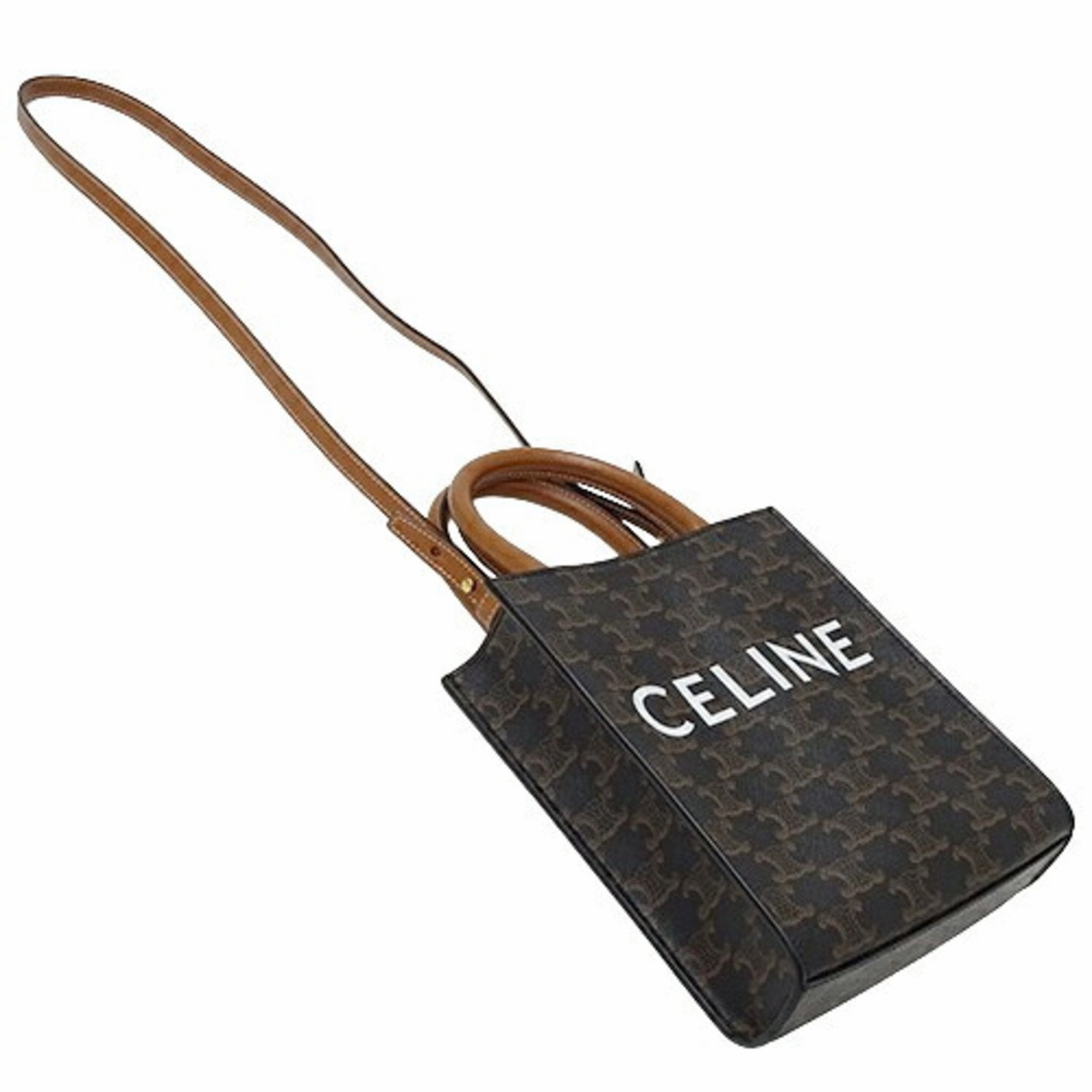 Celine Canvas Handbag Shoulder Bag (Pre-Owned)