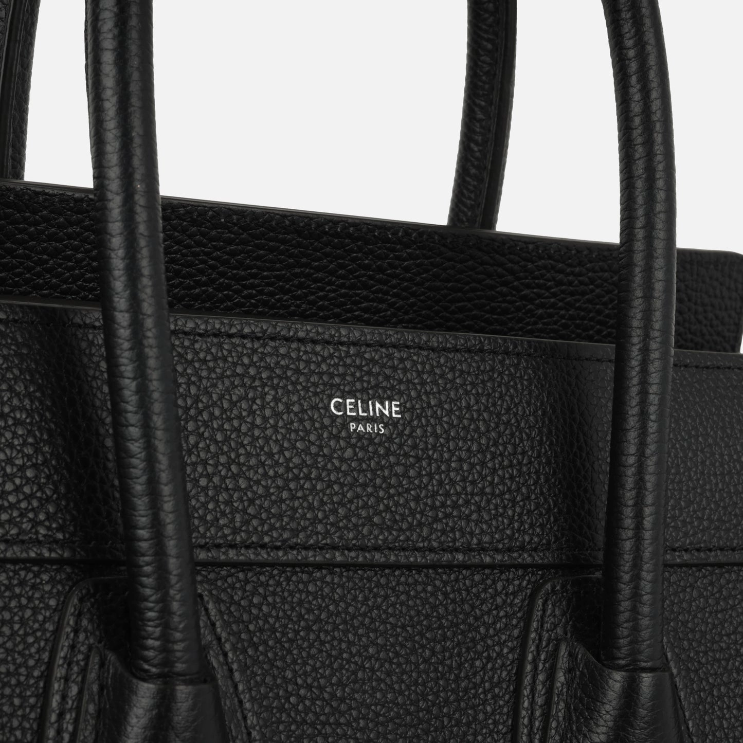 Celine Celine - Micro Luggage Tote - Black Calfskin SHW - Pre-Loved
