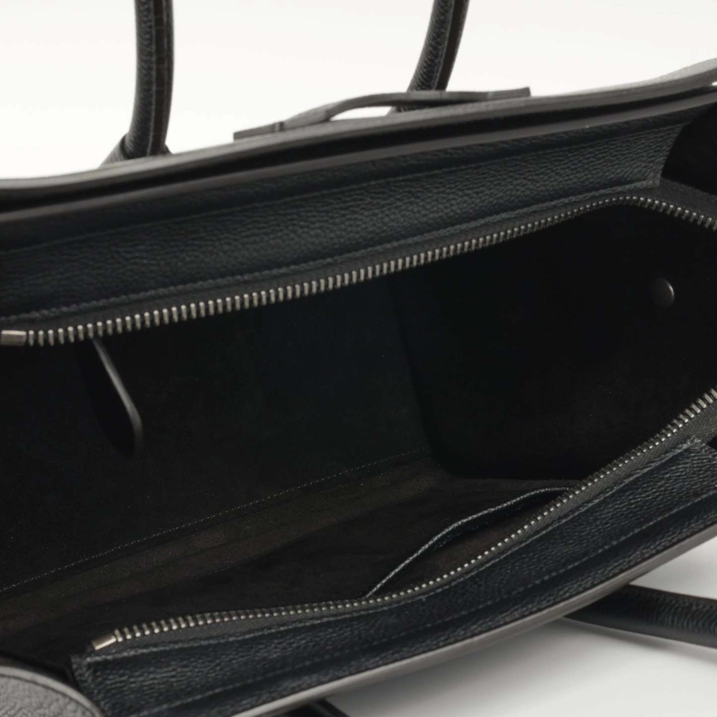 Celine Celine - Micro Luggage Tote - Black Calfskin SHW - Pre-Loved